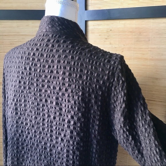 Eileen Fisher Brown Wool Blend Blazer - Picture 6 of 8